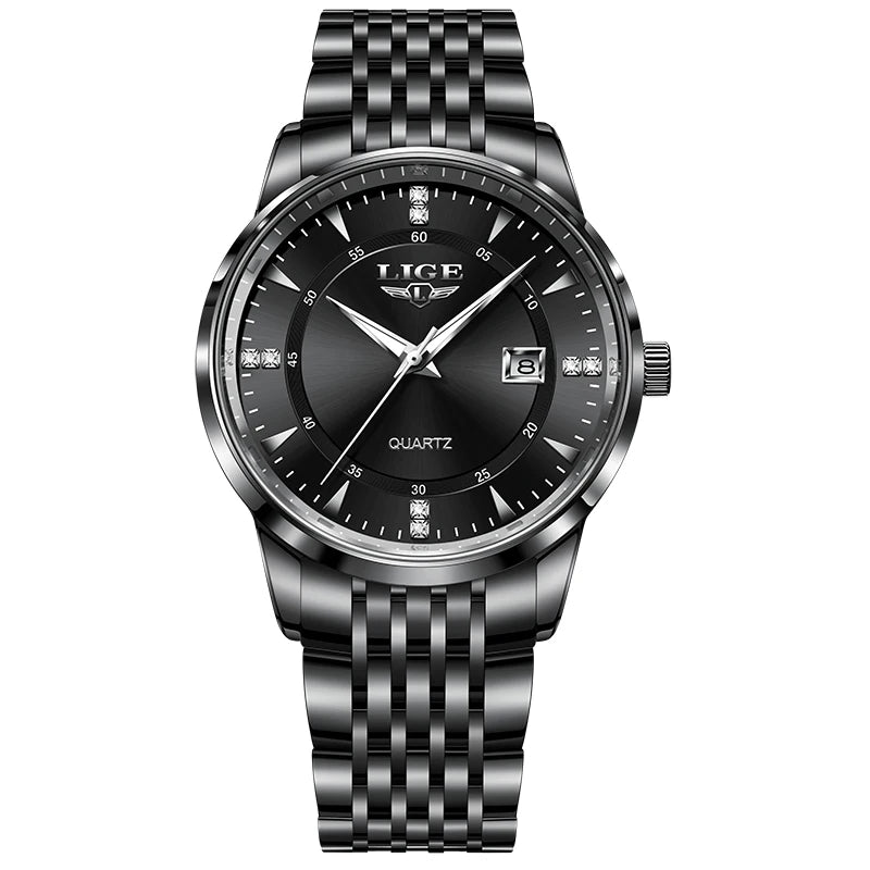 LIGE New Waterproof Watches Women Fashion Women's Bracelet Watch Top Brand Luxury Date Quartz Watch for Women Relogio Feminino
