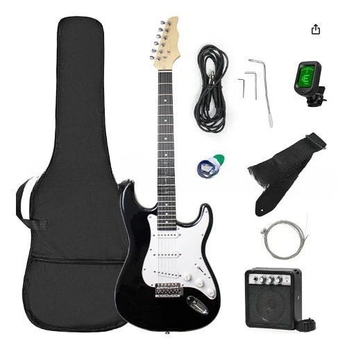 Compra al por Mayor: Set de Guitarra Eléctrica de 39 Pulgadas para Estudiantes y Adultos Principiantes, Guitarra Eléctrica ST Rock con Altavoz de 5w, Negra