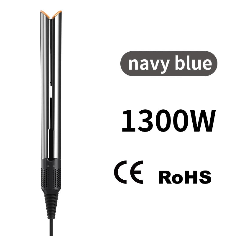 Plancha de Pelo Profesional 2 en 1 con Pantalla, Secador de Pelo de 1300W, Plancha de Calor con Iones Negativos, Plancha de Pelo de Larga Duración