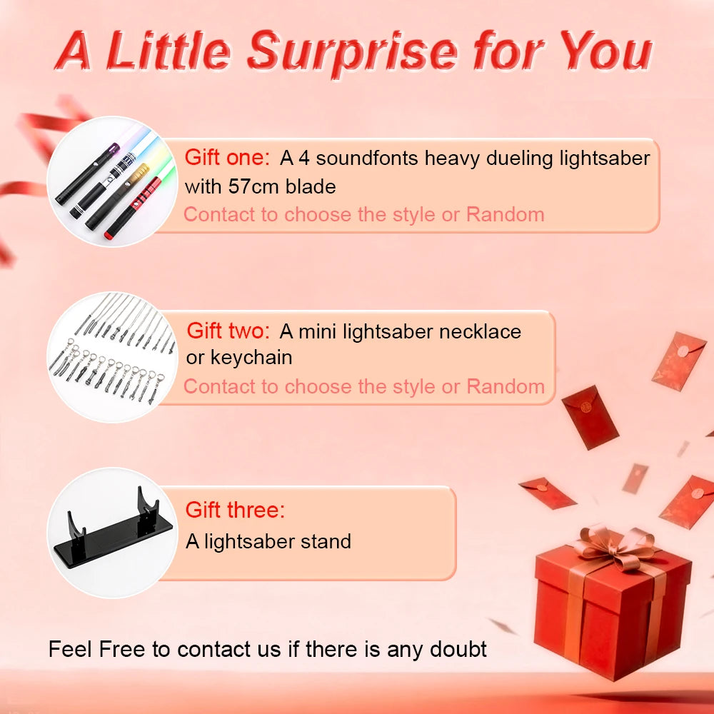 TXQSABER Lightsaber Neo Pixel Proffie Smooth Swing Metal Hilt RGB Color Change Led Alien Blade Light Sword Cosplay Toys Katana