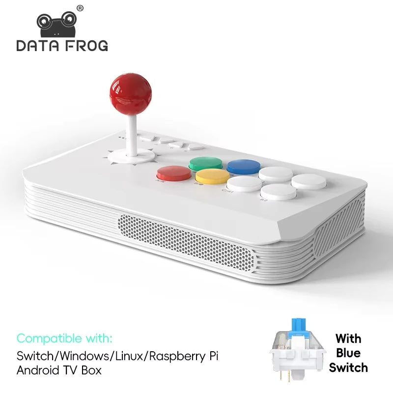 DATA FROG Y5A / Y3A MAX Arcade Stick para Switch 2 y Windows, Joystick Inalámbrico para Juegos de Arcade, Receptor 2.4G