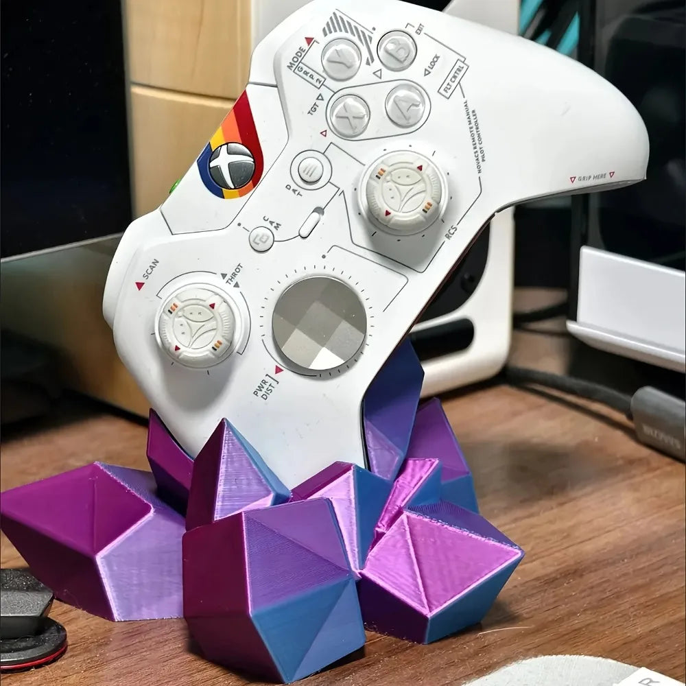 Soporte para Control de Juegos de Cristal Impreso en 3D, Compatible con Xbox, PS4, PS5, Switch, Decoración para Escritorio de Juegos, Juego de Regalo