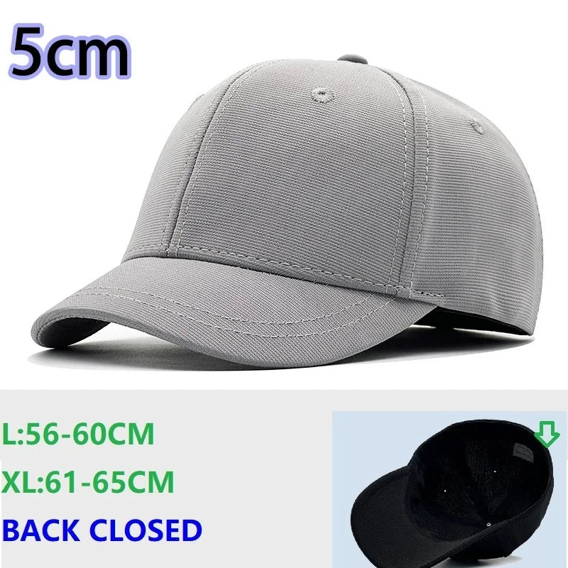 Gorras de béisbol cerradas para hombre y mujer, gorras para cabezas grandes y pequeñas, artículos de sombrerería de alta calidad