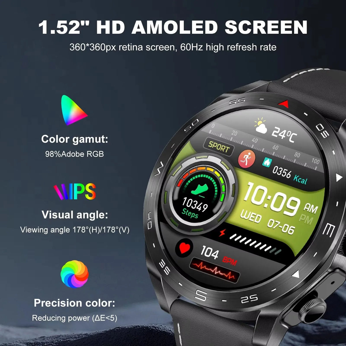 New T95 Smart Watch TWS 2-in-1 Bluetooth Earphones with Built-in Speaker HIFI Sound Quality Noise Canceling Earplugs Smartwatch