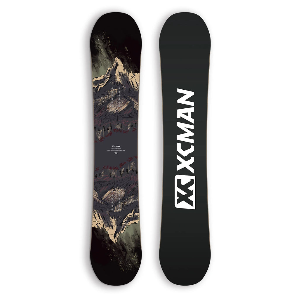 XCMAN Freeride Snowboard Principiante All Mountain, el mejor snowboard híbrido todo terreno, doble direccional para todos los niveles