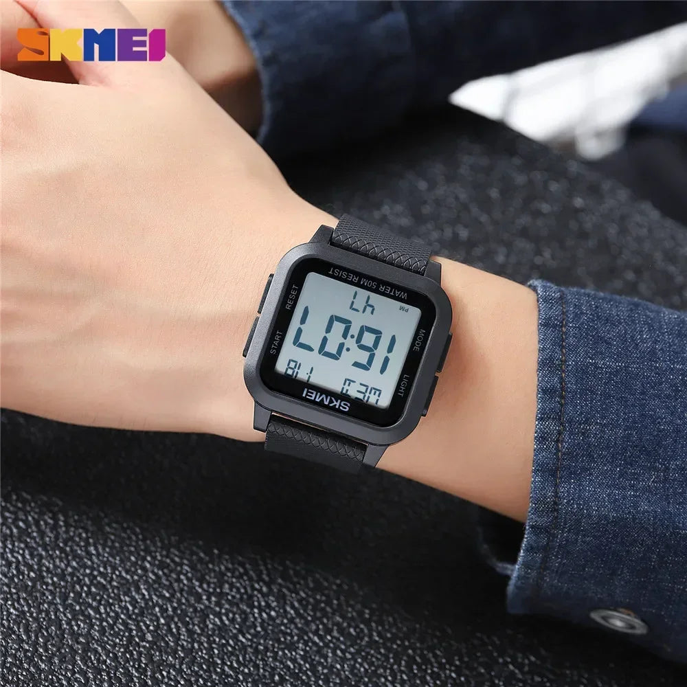 Reloj digital militar SKMEI 1894 para hombre, resistente al agua, reloj deportivo electrónico a prueba de golpes, con cuenta regresiva 1841 Montre Homme