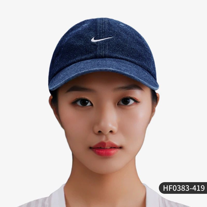 Gorra deportiva Nike auténtica clásica, estilo retro para hombre y mujer, de mezclilla suave con bordado, HF0383-419