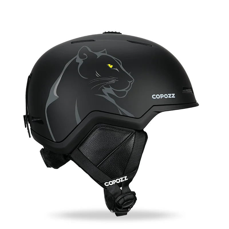 COPOZZ casco de esquí medio cubierto casco de esquí antiimpacto para adultos hombres mujeres esquí monopatín Snowboard casco de seguridad mujer hombre