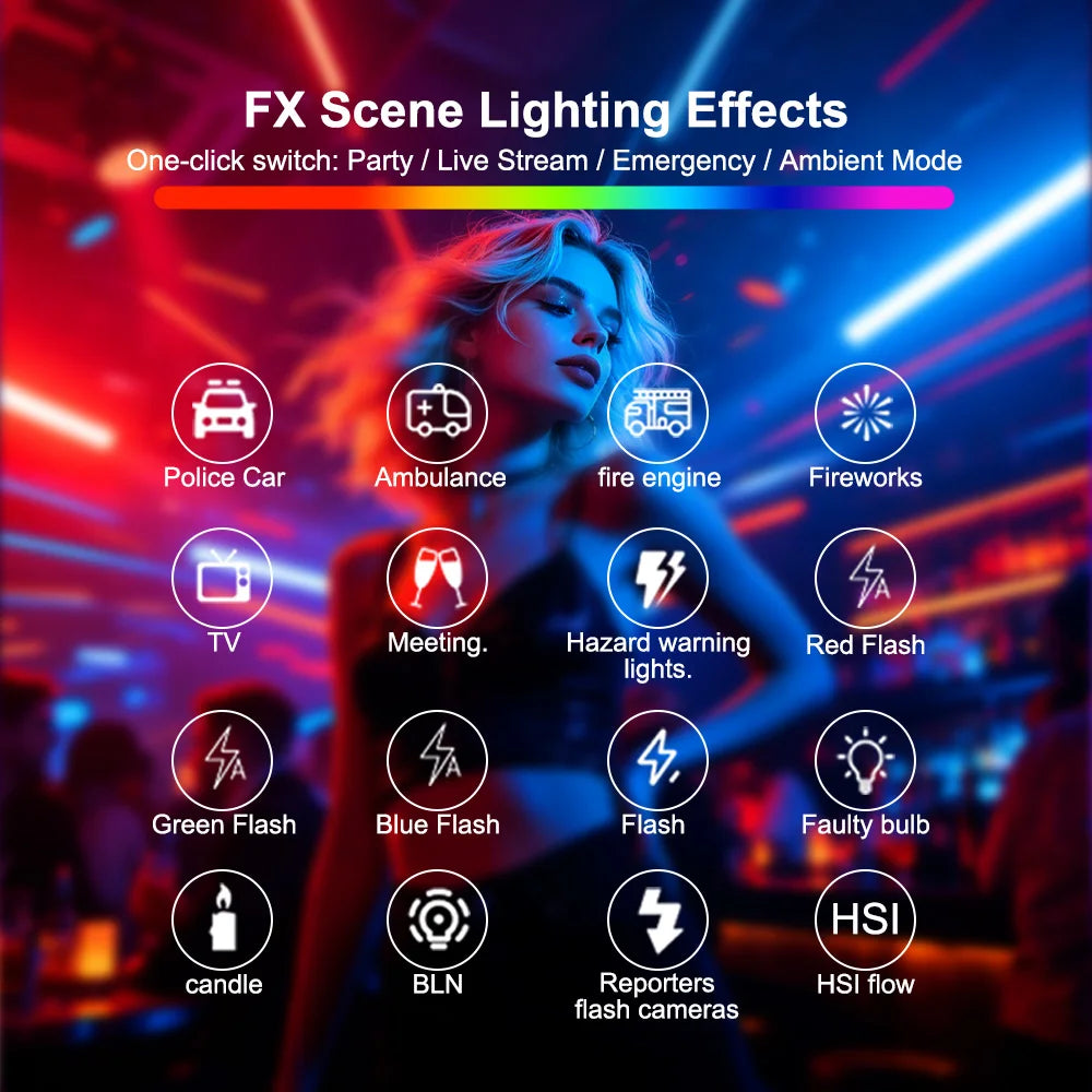 Luz LED RGB para video, panel de iluminación para cámara, CRI95+, 2500-9000K, pantalla LCD, soporte de zapata fría para Vlog, transmisión en vivo, DSLR