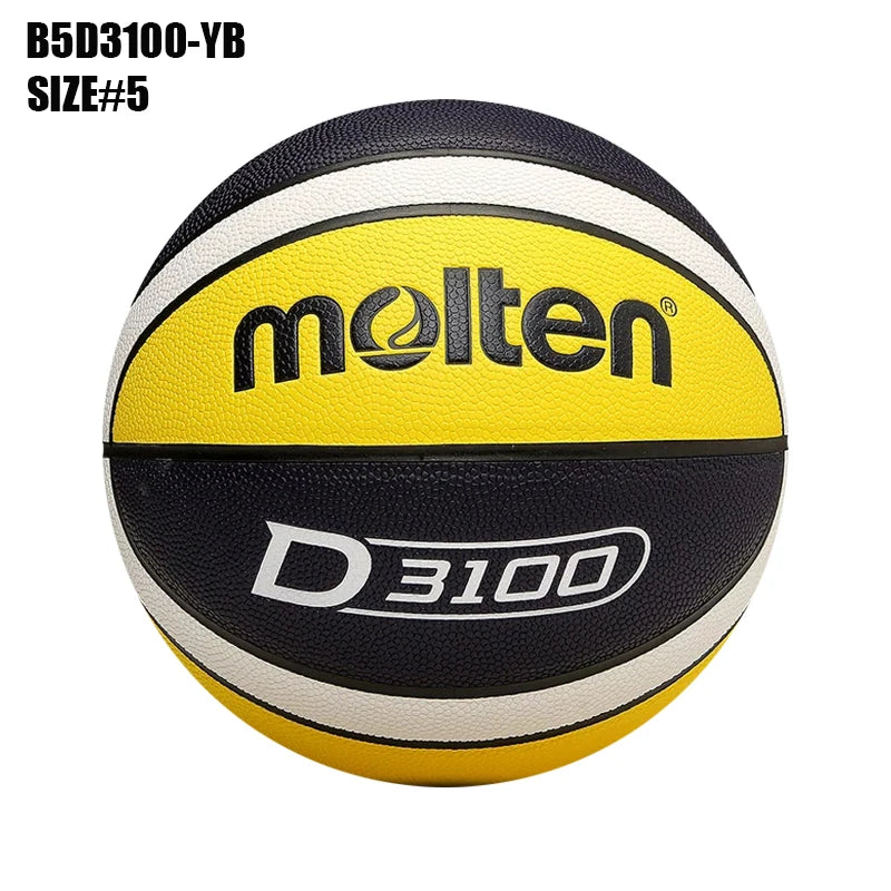 Balones de Baloncesto Originales Molten 2027, Tamaño 7/6/5, Material PU, para Juegos en Interiores y Exteriores, Entrenamiento, Hombres y Mujeres, Baloncesto