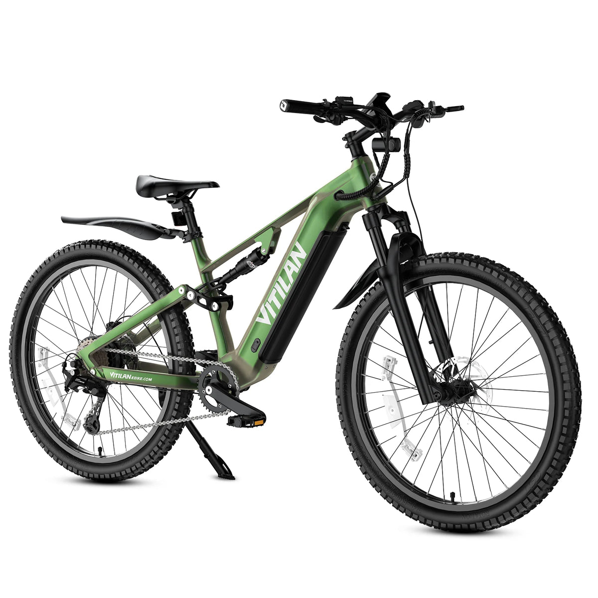Bicicleta eléctrica para adultos Vitilan M5, 1000W, 48V 15Ah, sensor de torque de 90-100 Nm, neumáticos de 27.5*2.8 pulgadas, cuadro de aluminio, 9 velocidades, para viajes al aire libre