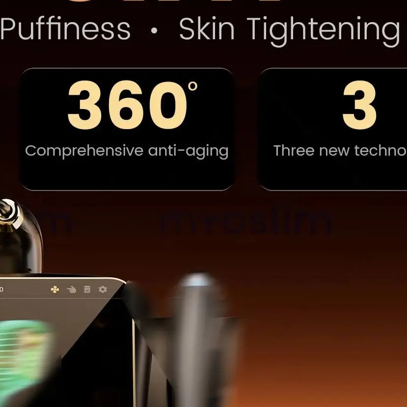 Máquina HIFU 25D 360MAX 3 en 1 para Lifting Facial y Corporal, EMS RF, para Rejuvenecimiento Facial No Invasivo y Reafirmación y Adelgazamiento Corporal