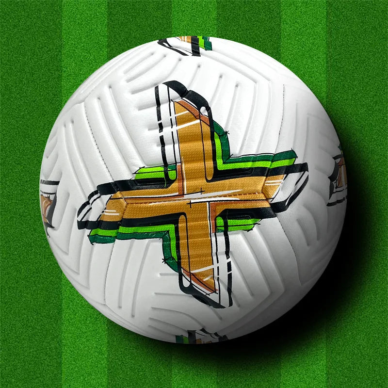 Pelotas de fútbol más nuevas, tamaño estándar 5, Material PU, alta calidad, juego oficial al aire libre, entrenamiento de fútbol, fútbol sin costuras