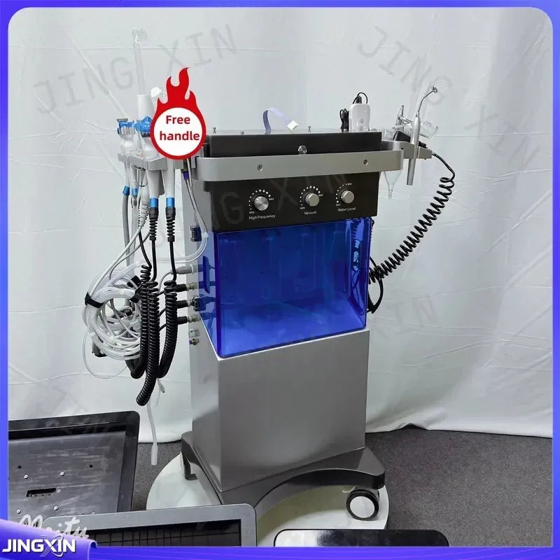 Máquina facial Hydra 12 en 1, dispositivo de cuidado de la piel con chorro de agua y oxígeno, instrumento de belleza de hidrodermoabrasión, limpieza profunda