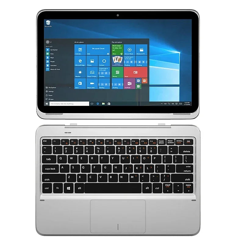 Tableta Flexx 11A de 11,6 pulgadas con Windows 10 y teclado de acoplamiento, 1366*768 IPS, 2 GB de RAM, 64 GB de ROM, CPU X5-8300, cuatro núcleos, cámara dual