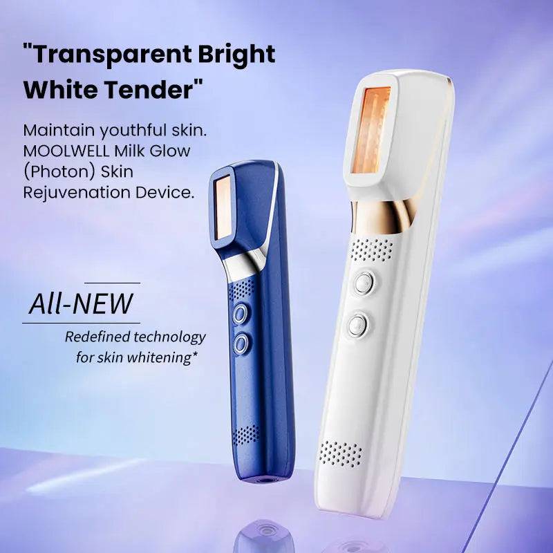 Nueva luz de leche LED + instrumento de belleza de terapia IPL con máquina de masaje Facial láser cuello cara terapia de luz roja dispositivo antienvejecimiento