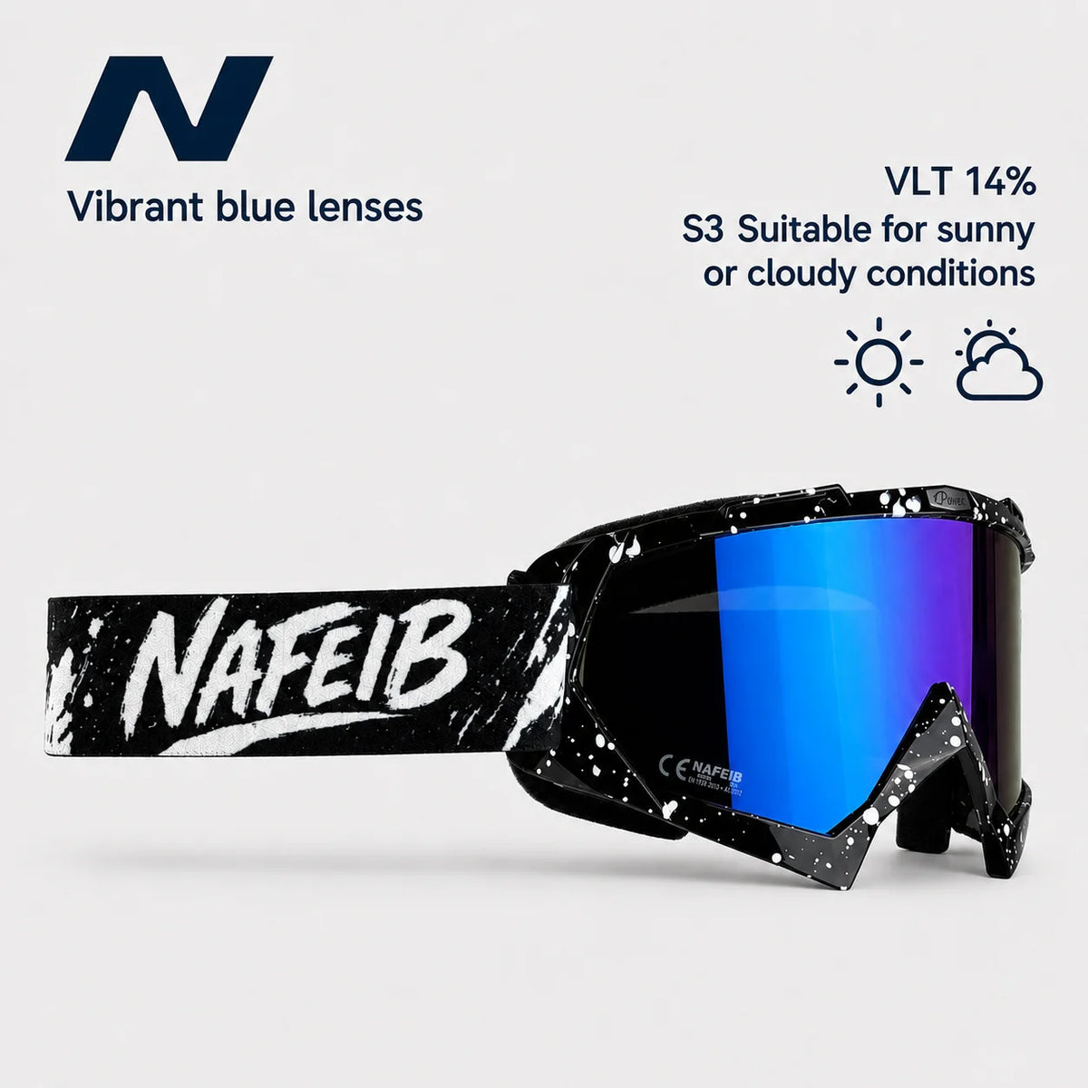Gafas de esquí, ciclismo, motocicleta, gafas a prueba de viento, UV400, gafas de nieve para snowboard, gafas de esquí para deportes al aire libre de invierno