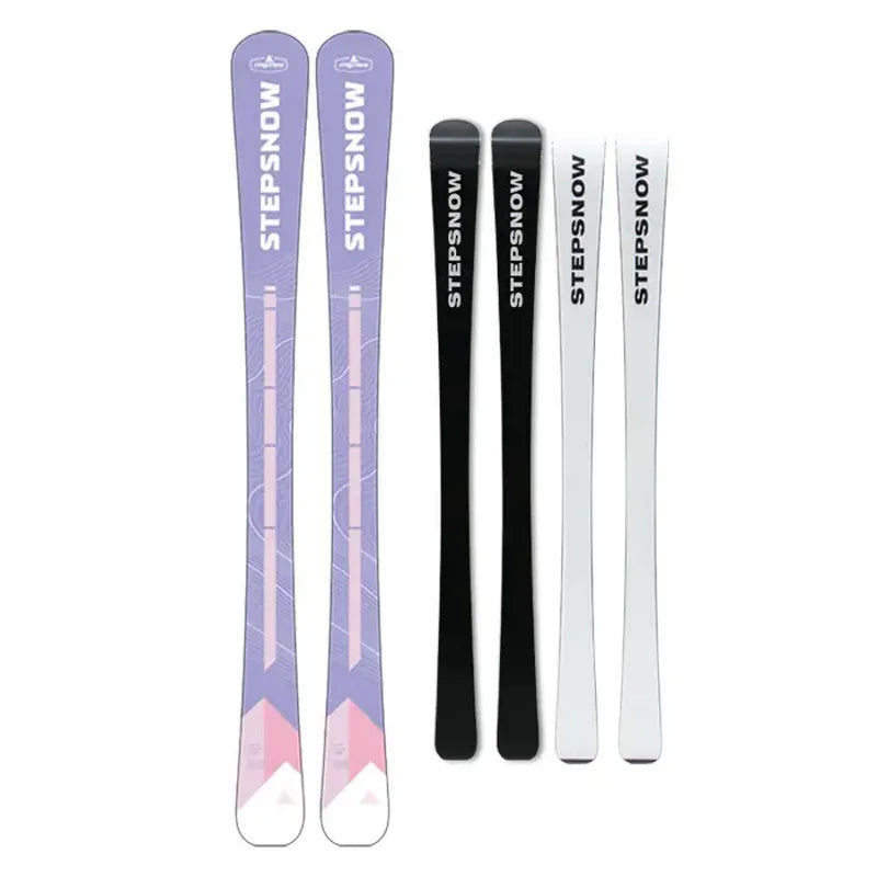 Set de Esquí Alpino Personalizado para Adultos con Bastones, Fijaciones y Botas con Hebilla de Trinquete para Snowboard y Esquí