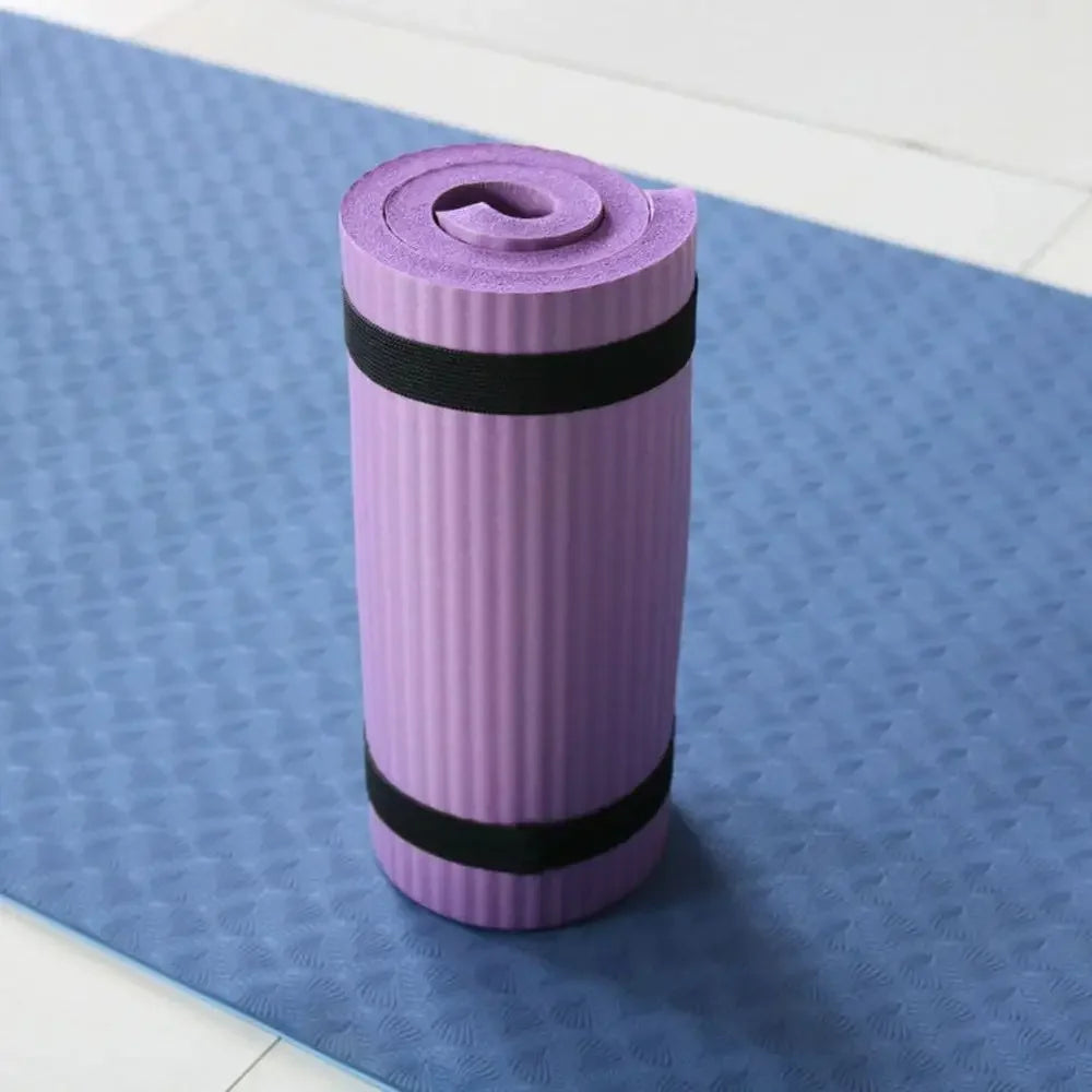 Almohadilla Gruesa para Rodillas de Yoga de 15 mm, Cómoda, Antideslizante, para Gimnasio, Fitness, Pilates, Ejercicio en Casa, Soporte para Rodillas y Codos, Protección para el Suelo
