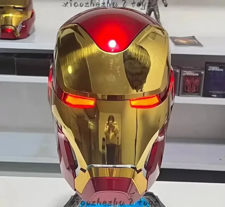 Casco de Iron Man Mk5 Mk7 Mk50 Mk17 con Control Remoto de Voz Eléctrico, Colección para Adultos, Regalo de Juego de Roles, Exclusivo para Fans