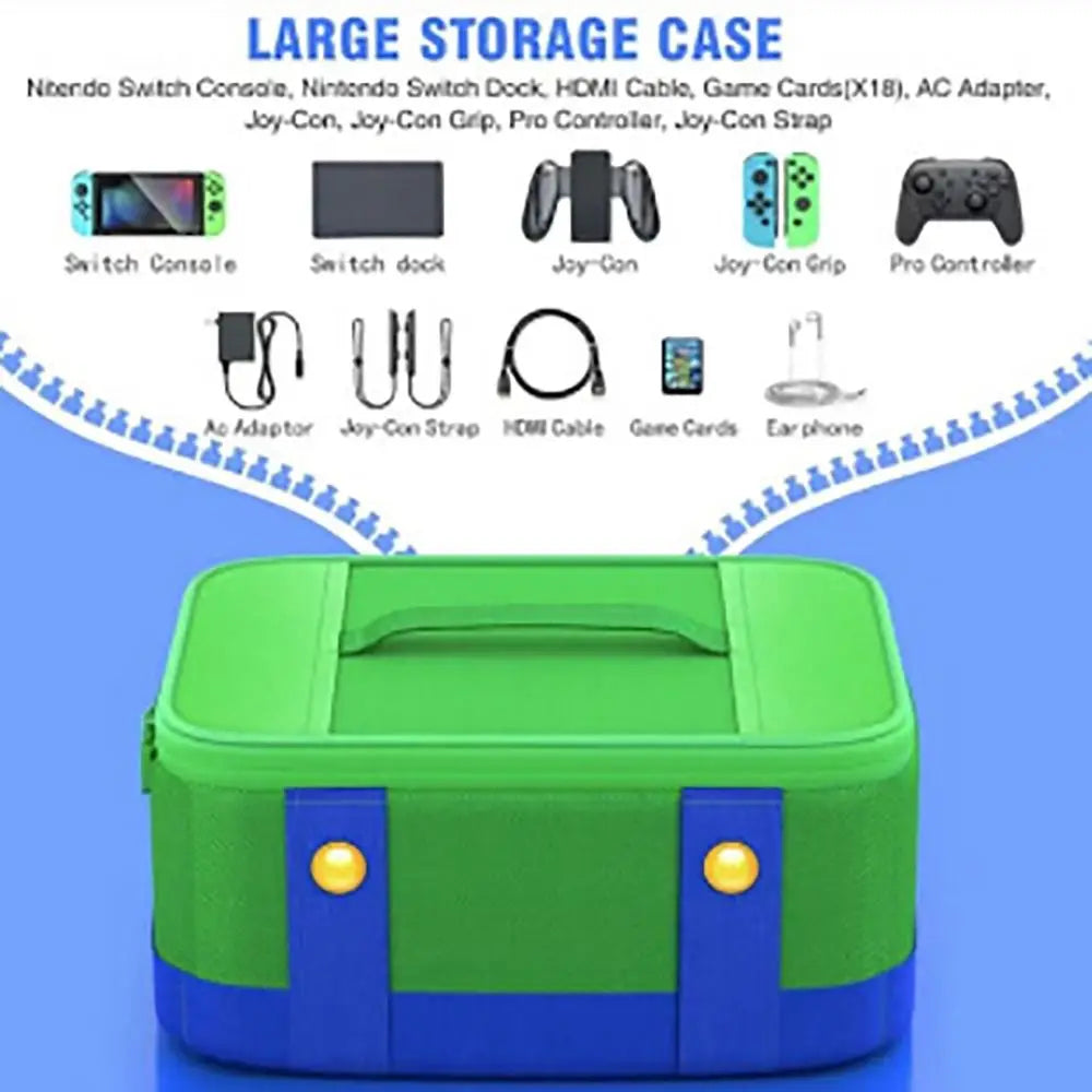 Funda protectora de transporte grande para Nintendo Switch OLED Console Pro controlador bolsa de almacenamiento de viaje funda para accesorios de interruptor