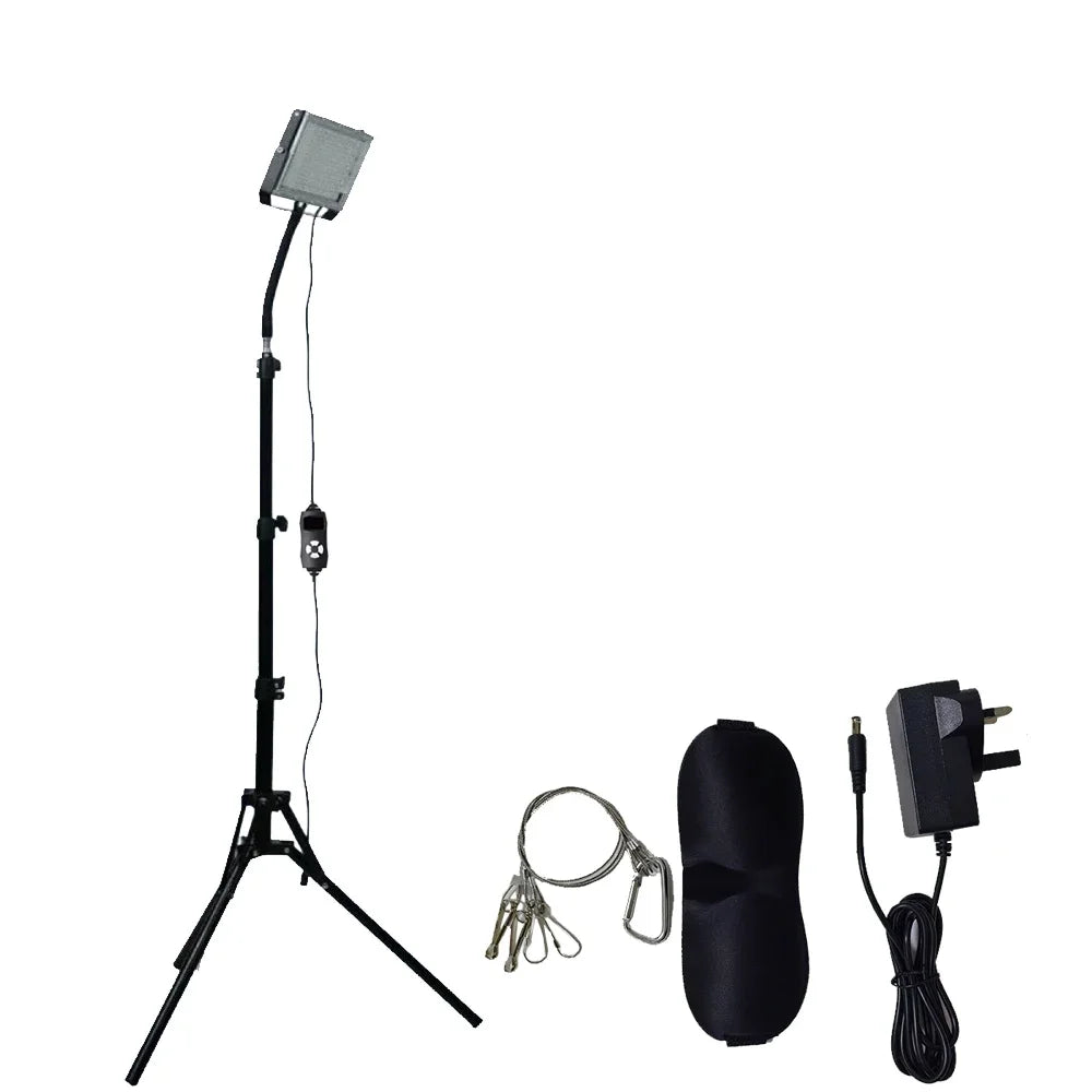 Lámpara de Bronceado para el Hogar, 460nm y 480nm de Longitud de Onda, 48 Lámparas de Luz Azul, 5 Niveles de Brillo, para Bronceado UV y Cuidado de la Piel