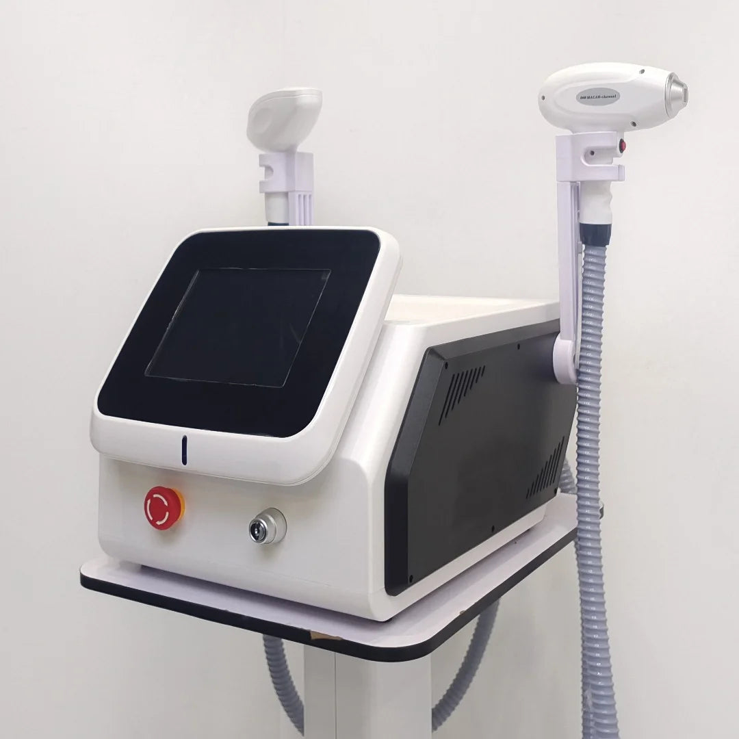 Máquina Láser de Diodo para Depilación y Eliminación de Tatuajes, Nueva de Alta Calidad, 2 en 1, 808nm, Depilación y Depigmentación