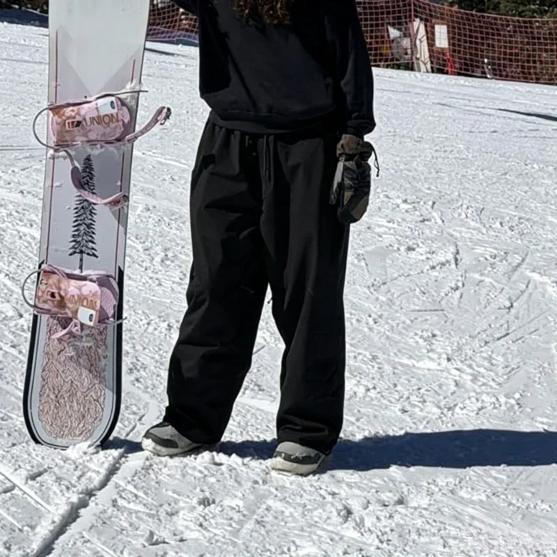 Pantalones de Nieve Impermeables GSOU SNOW, Pantalones de Snowboard Transpirables con Cintura Holgada para Exteriores, Pantalones Profesionales para Hombre y Mujer, Stride 2026, Novedad