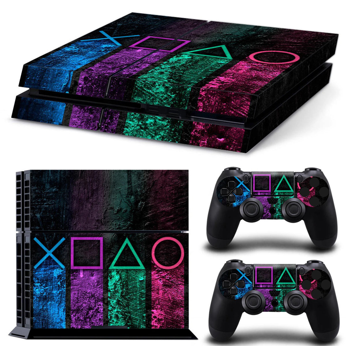 Compatible with PS4 Console Skin Sticker Decal Cover Wrap for Game Accessories Controller