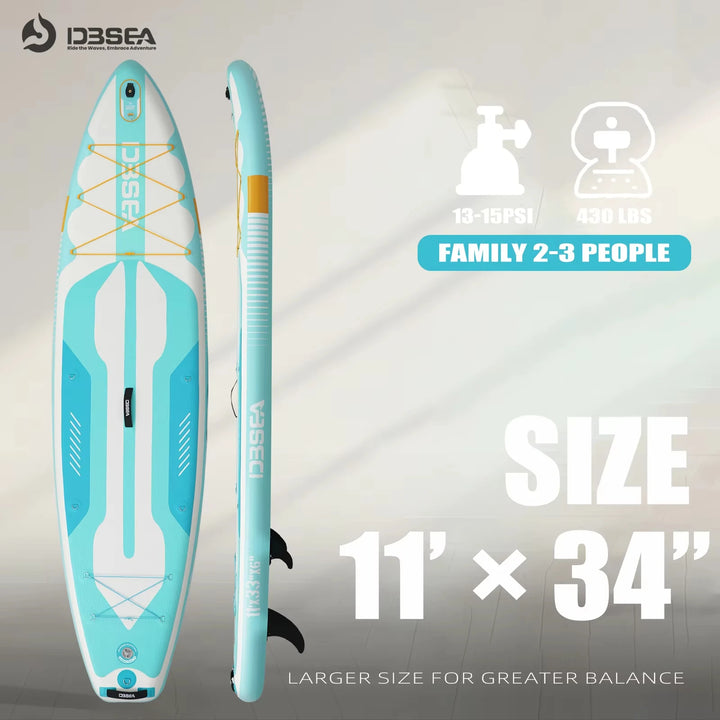 Kit completo de SUP inflable todo en uno, tabla de surf portátil de 11&