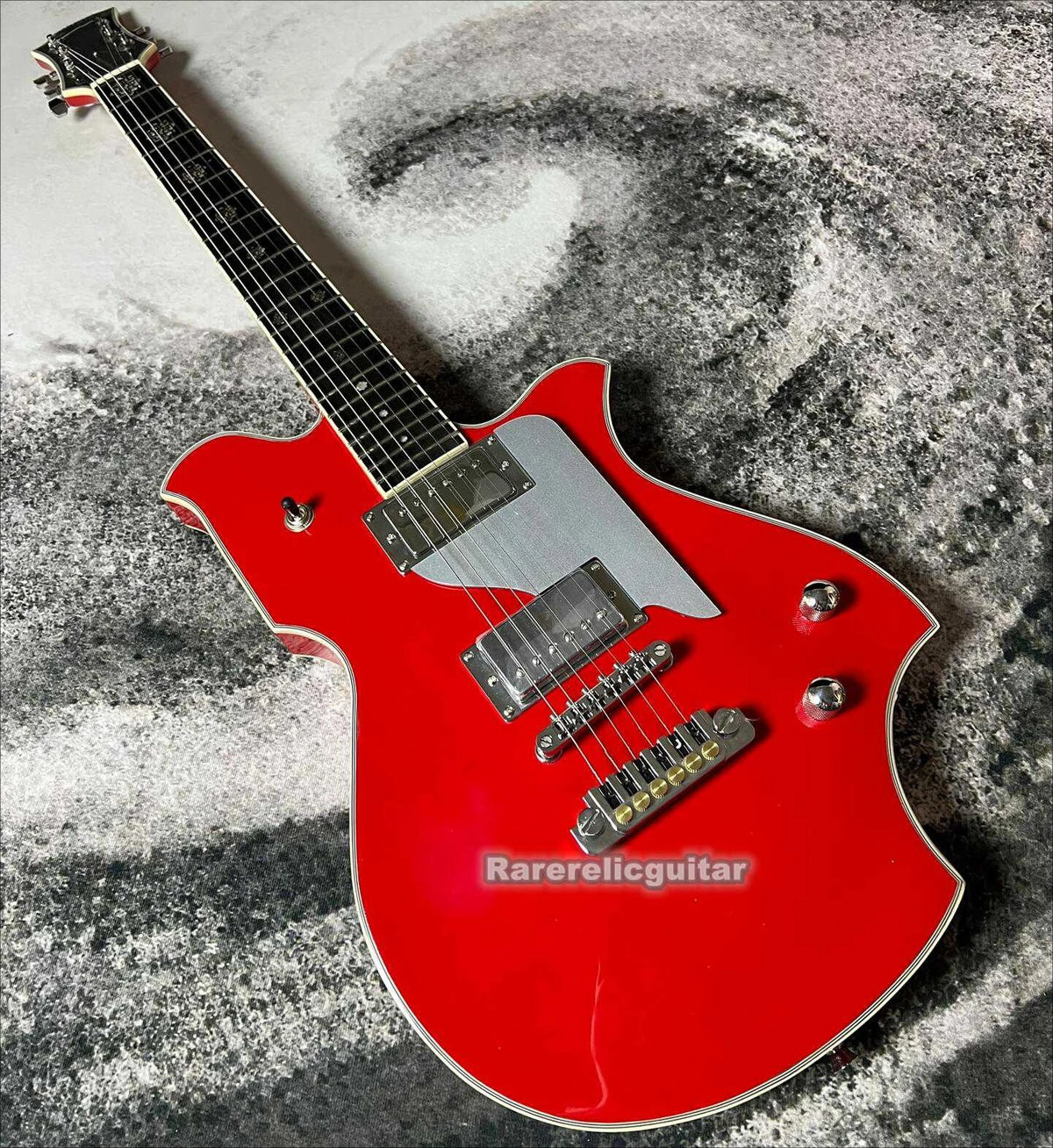 Nueva Guitarra Eléctrica Dream Fernan MV 480HT TOMOYASU HOTEI Signature Roja, Puente TP-9, Clavijeros Grover, Herrajes Dorados