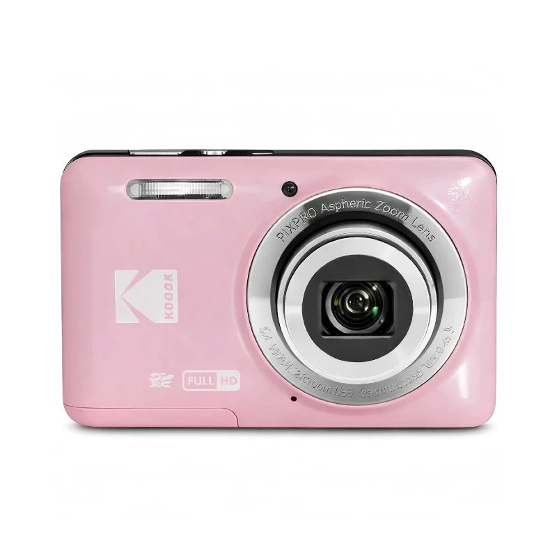 Cámara Digital KODAK PIXPRO FZ55 de 16MP con Zoom Óptico 5X, Gran Angular de 28mm, Video Full HD 1080P, Pantalla LCD de 2.7'', Cámara para Vlogging