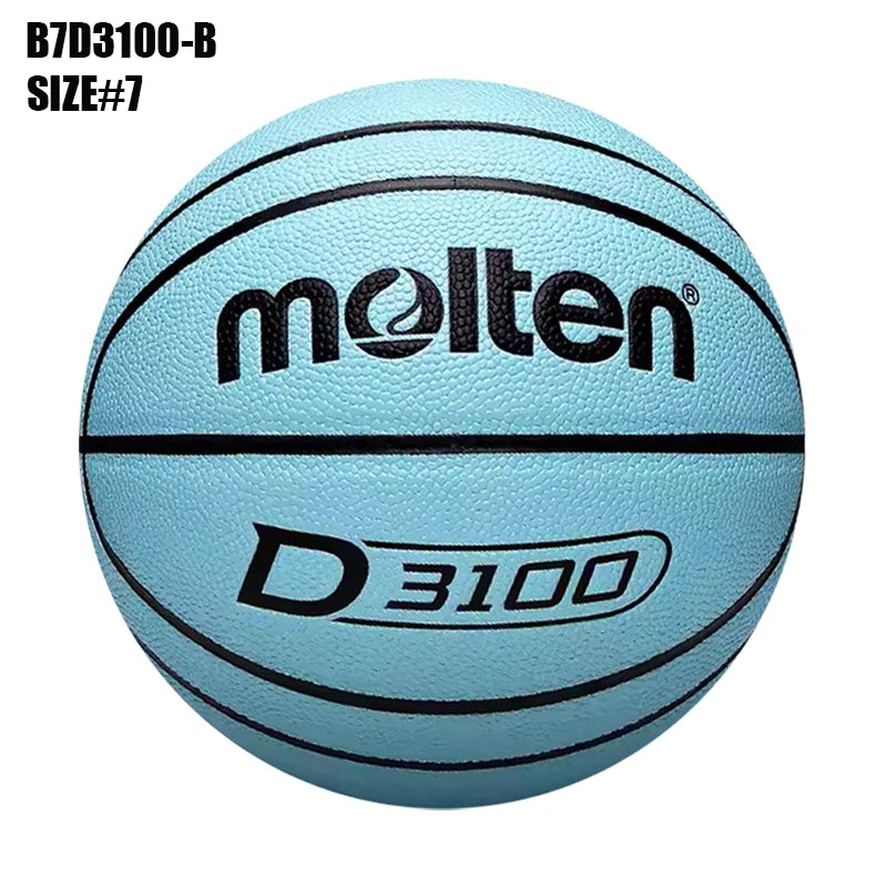 Balones de Baloncesto Originales Molten 2027, Tamaño 7/6/5, Material PU, para Juegos en Interiores y Exteriores, Entrenamiento, Hombres y Mujeres, Baloncesto