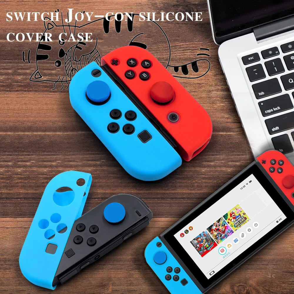 Funda de silicona para el Joycon de Switch, funda protectora para el controlador de NS Switch, accesorios de repuesto para Nintendo Switch OLED, funda OLED.