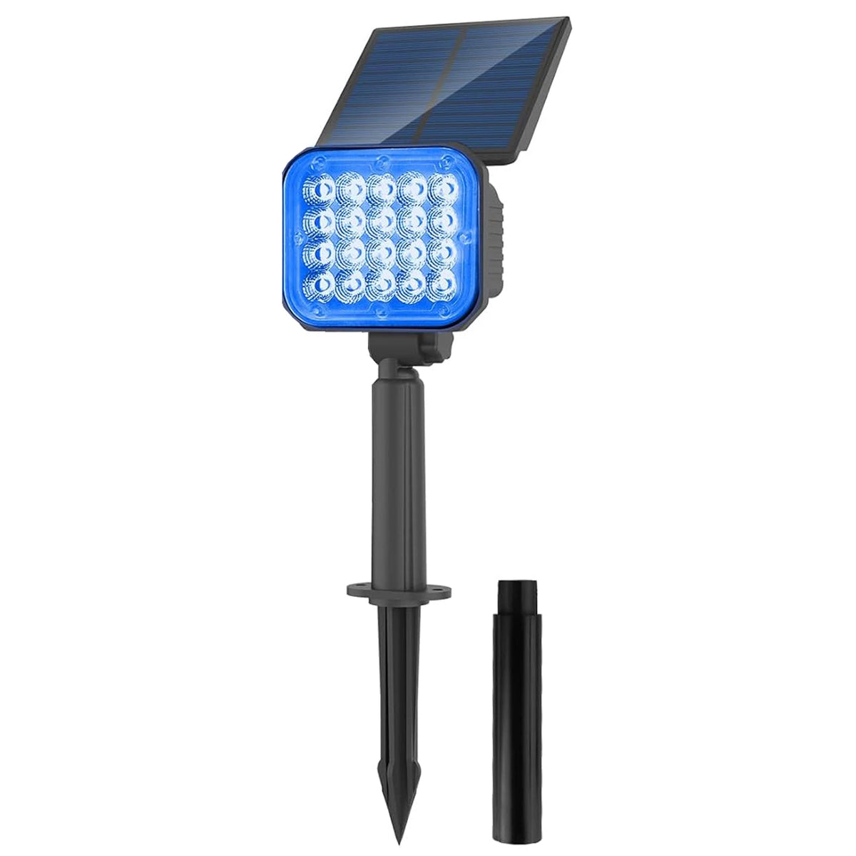 Luz LED Solar para exteriores IP65, luz azul impermeable, luz de energía Solar, luz de césped para decoración de jardín, colector Solar para exteriores