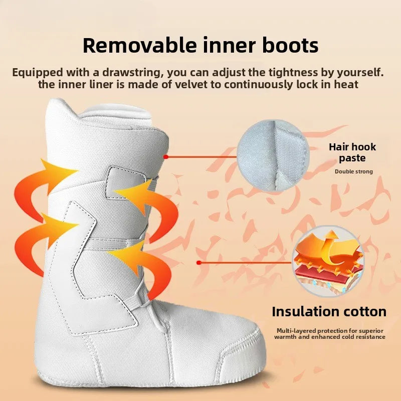Nuevas Botas de Snowboard Unisex para Principiantes, con Grabado, Lisas, para Parques
