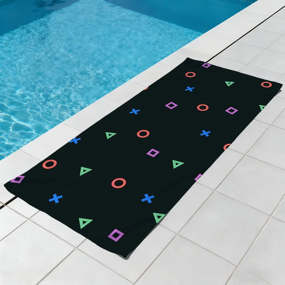 Toalla de playa Cool P-Play-y Fashion, toallas de piscina suaves de secado rápido, regalo para viajes, gimnasio, ducha, deportes de camping
