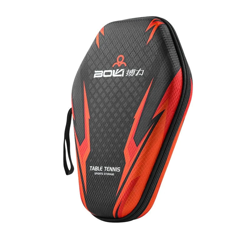 Funda para raqueta de tenis de mesa EVA, bolsa de almacenamiento para raquetas de ping-pong con carcasa rígida, impermeable y a prueba de polvo, con correa elástica, estilo Mecha.