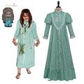 Disfraz de El Exorcista Regan para niñas, vestido Floral de terror, disfraz de Halloween, vestido Floral