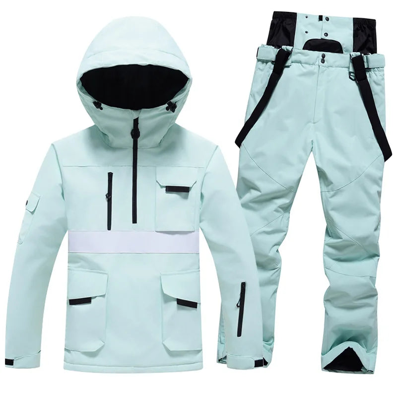 Traje de Esquí Profesional 2026, para Hombre y Mujer, Resistente al Viento y al Agua, para Tabla Individual y Doble