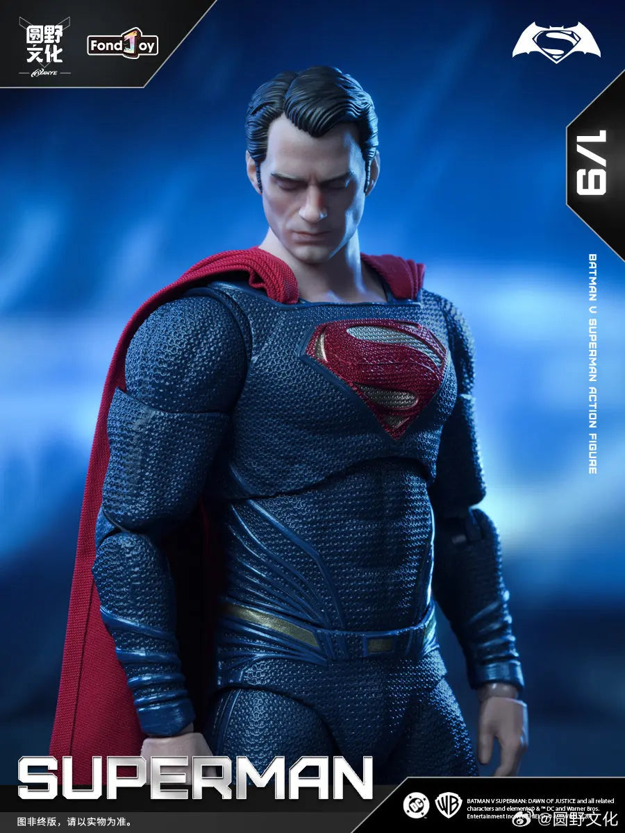 Figura de Acción Móvil Original Fondjoy 1/9 Superman 2.0, Batman vs Superman: La Daga de la Justicia, Modelo Coleccionable de Superhéroe DC, Regalo