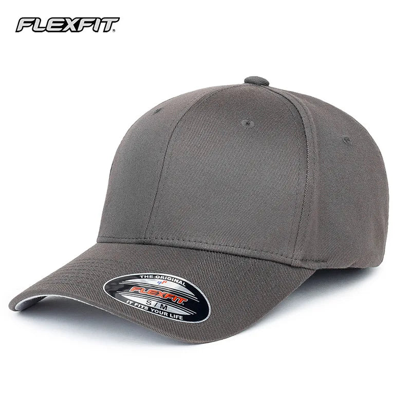 Gorra de béisbol FLEXFIT para hombre, gorra deportiva para exteriores, cierre completo, circunferencia de cabeza grande, ala corta, transpirable, parasol