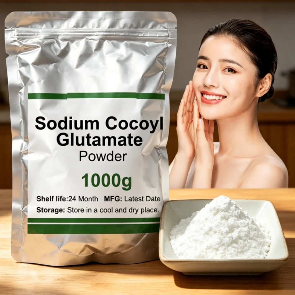 50-1000g Materia Prima Cosmética, Polvo de Glutamato de Cocoil Sódico, Surfactante para Champú y Gel
