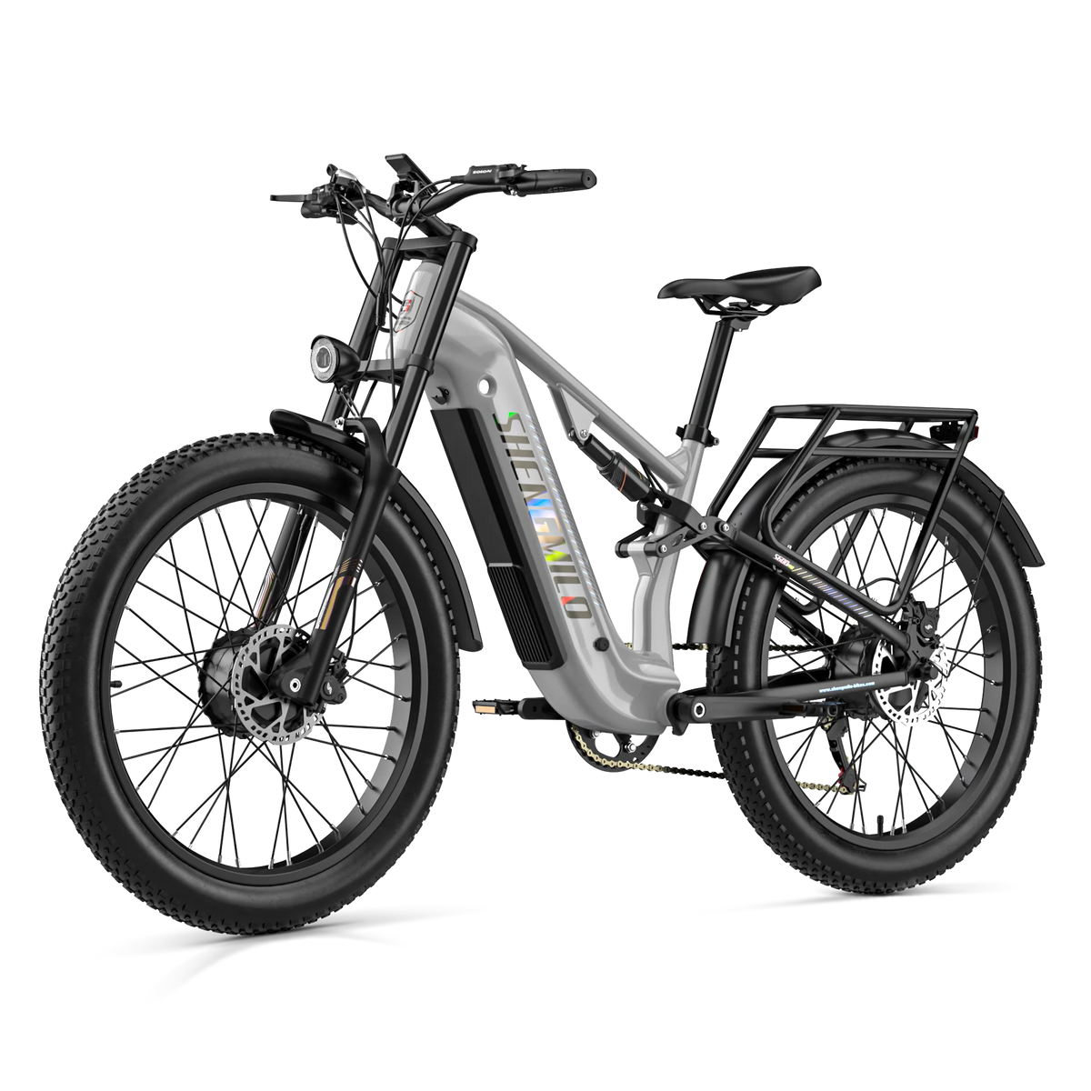 Shengmilo S600 Pro, Bicicleta eléctrica, Motor dual, Ebike de neumáticos anchos, Batería 48V25AH, Bicicletas eléctricas de 26 pulgadas, Bicicleta de montaña eléctrica, E-bikes para adultos