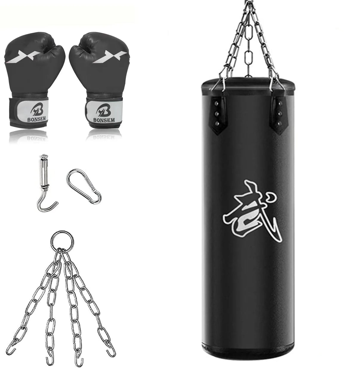 1 Juego de bolsas de boxeo huecas de tela Oxford para adultos, hombres y mujeres jóvenes, juego de bolsas de boxeo huecas de tela Oxford para adultos