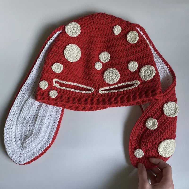Gorro de orejas de animales de dibujos animados para niñas, máscara a prueba de viento, gorro de Snowboard cálido de invierno, Cosplay de Halloween