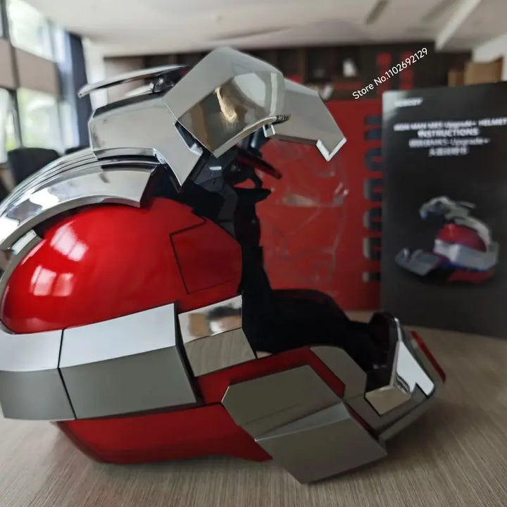 Casco de Iron Man KBGO, Juguete Eléctrico Mk5 Actualizado, Mk17, Control por Voz de Jarvis, Modelo con Apertura y Cierre Automático, Colección de Máscaras