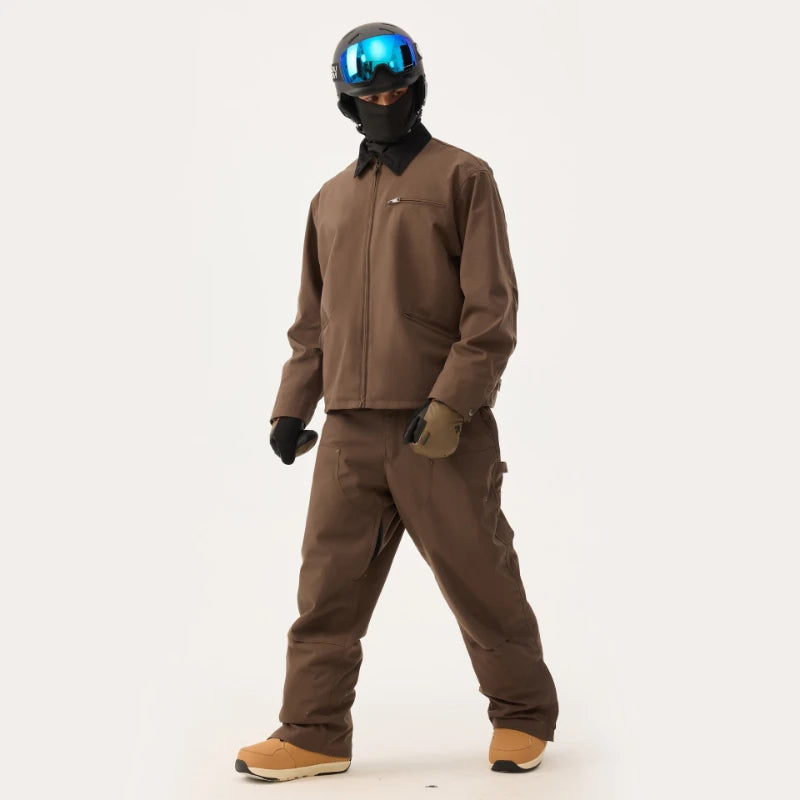 Nueva Ropa de Esquí de Invierno para Hombre, Mono de Esquí, Cálido, Cortavientos, Impermeable, Ropa de Nieve Deportiva y de Ocio Transpirable para Mujer