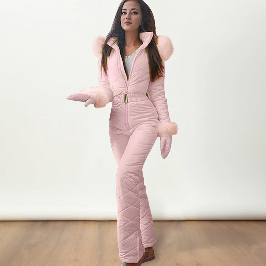 Mono de Snowboard de invierno de talla grande para mujer, traje de esquí impermeable a prueba de viento con capucha para exteriores, para snowboard, senderismo y esquí