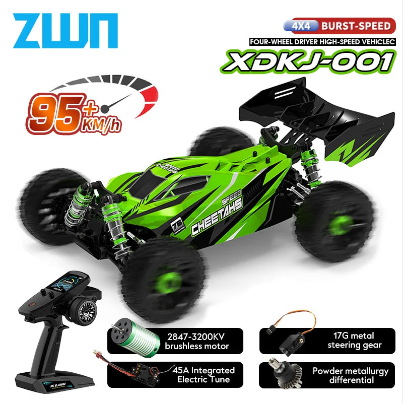 Coches RC profesionales 4WD de 95KM/H, coche de carreras 3S 1/14 sin escobillas de alta velocidad, juguetes de control remoto para derrapes competitivos VS Wltoys 144010